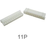Carca&ccedil;a para conector PH 2,0 mm macho em pl&aacute;stico branco 11 pinos