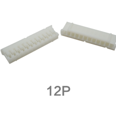 Carca&ccedil;a pl&aacute;stica branca para conector PH 2.0 mm 12 pinos macho