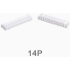 Carca&ccedil;a para conector macho PH2.0mm 14 pinos, pl&aacute;stico branco - Thumb - 1