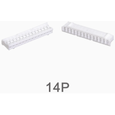 Carca&ccedil;a para conector macho PH2.0mm 14 pinos, pl&aacute;stico branco