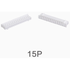 Carca&ccedil;a pl&aacute;stica branca para conector PH2.0mm macho 15 pinos