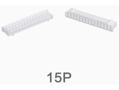 Carca&ccedil;a pl&aacute;stica branca para conector PH2.0mm macho 15 pinos - Imagem 1