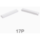 Carca&ccedil;a para conector PH 2,0 mm macho 17 pinos pl&aacute;stico branco - Thumb - 1