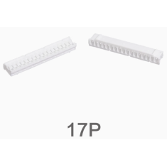 Carca&ccedil;a para conector PH 2,0 mm macho 17 pinos pl&aacute;stico branco