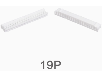 Carca&ccedil;a pl&aacute;stica branca para conector macho PH 2.0 mm 19 pinos - Imagem 1