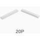 Carca&ccedil;a para conector PH 2.0 mm macho, pl&aacute;stica branca, 20 pinos - Thumb - 1