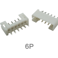 Conector PH 2,0 mm reto 6 pinos tipo agulha
