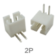 Conector header PH 2,0 mm com pinos em agulha curvada, 2 pinos - Thumb - 1