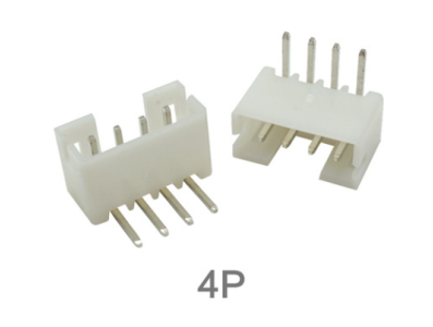 Conector PH 2,0 mm 4 pinos com pinos agulha curvos - Imagem 1