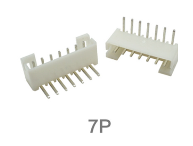 Conector header PH 2.0 mm, 7 pinos, pinos tipo agulha curvos - Imagem 1