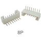 Conector PH 2,0 mm 8 pinos com pinos em agulha curvados - Thumb - 1