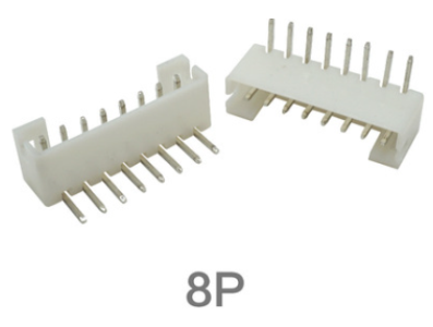 Conector PH 2,0 mm 8 pinos com pinos em agulha curvados - Imagem 1