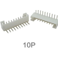 Conector Header PH 2,0 mm 10 pinos com pinos tipo agulha curvados