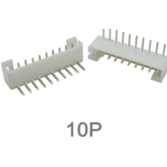 Conector Header PH 2,0 mm 10 pinos com pinos tipo agulha curvados