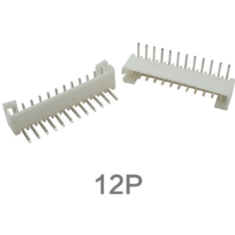 Conector de pinos PH 2,0 mm 12 vias, pinos tipo agulha curvados
