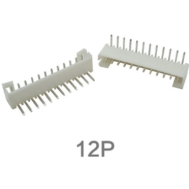 Conector de pinos PH 2,0 mm 12 vias, pinos tipo agulha curvados
