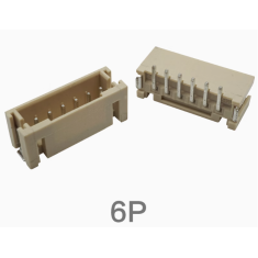 Conector PH 2,0 mm SMD vertical 6 pinos terminais para fio