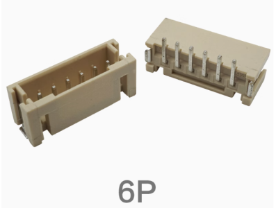 Conector PH 2,0 mm SMD vertical 6 pinos terminais para fio - Imagem 1