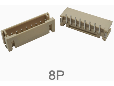 Conector PH 2,0 mm SMD vertical 8 pinos (pino/soquete) - Imagem 1