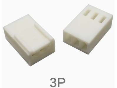 Carca&ccedil;a pl&aacute;stica f&ecirc;mea KF2510 3 pinos, passo 2,54 mm para placa PCB - Imagem 1