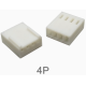Carca&ccedil;a para conector KF2510 2,54 mm 4 pinos f&ecirc;mea em pl&aacute;stico para PCB - Thumb - 1