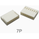 Carca&ccedil;a pl&aacute;stica f&ecirc;mea KF2510 7 posi&ccedil;&otilde;es passo 2,54 mm para placa PCB - Thumb - 1