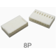 Carca&ccedil;a pl&aacute;stica para conector KF2510 2,54 mm 8 posi&ccedil;&otilde;es f&ecirc;mea para PCB - Thumb - 1