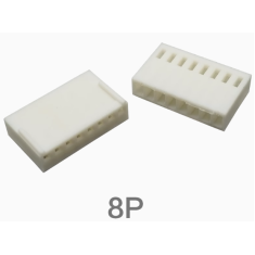 Carca&ccedil;a pl&aacute;stica para conector KF2510 2,54 mm 8 posi&ccedil;&otilde;es f&ecirc;mea para PCB