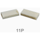 Carca&ccedil;a pl&aacute;stica f&ecirc;mea para conector KF2510 2,54 mm 11 vias para placa PCB - Thumb - 1