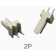 Conector KF2510 2 vias com pinos retos, espa&ccedil;amento 2,54 mm - Thumb - 1