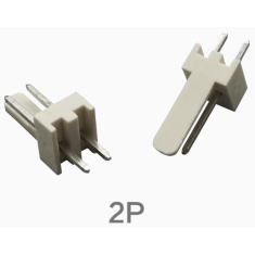 Conector KF2510 2 vias com pinos retos, espa&ccedil;amento 2,54 mm