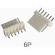 Conector KF2510 reto 6 pinos agulha, passo 2,54 mm - Thumb - 1