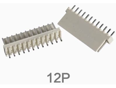 Conector reto KF2510 passo 2,54 mm 12 pinos tipo agulha - Imagem 1
