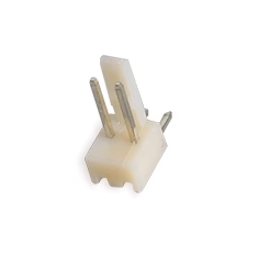 Conector KF2510 tipo agulha curvado, passo 2,54 mm, 2 pinos