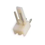 Conector KF2510 tipo agulha curvado, passo 2,54 mm, 2 pinos