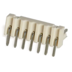Conector KF2510 7 pinos passo 2,54 mm agulha curvada