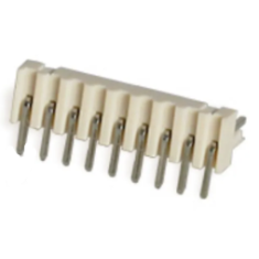 Conector KF2510 tipo agulha curvo, passo 2,54 mm, 9 pinos