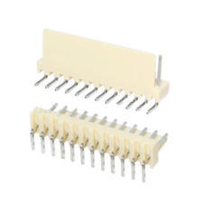 Conector curvo tipo agulha KF2510 passo 2,54 mm 12 pinos