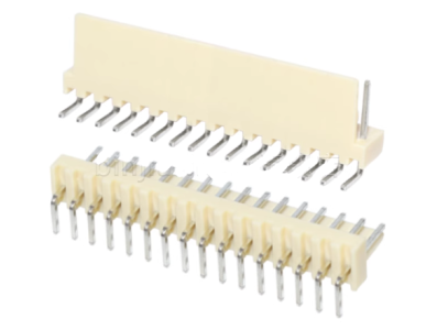 Conector KF2510 16 pinos, passo 2,54 mm, agulha curvada - Imagem 1