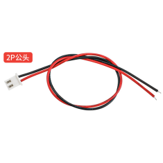Conector JST XH 2,54 mm 2 pinos cabeado com fio 1007 26 AWG 15 cm