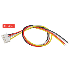 Conector XH 2,54 mm 4 pinos single-headed, fio 1007 26AWG 40 cm