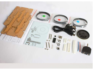 Kit fa&ccedil;a voc&ecirc; mesmo display espectro musical com LEDs e caixa - Imagem 1