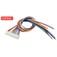 Conector XH 2,54 mm 11 pinos (cabe&ccedil;ote &uacute;nico) com fio 1007 26 AWG 40 cm
