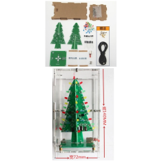 Kit de LEDs coloridos com efeito flow modelo Christmas Tree
