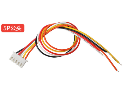Conector XH 2,54 mm 5 pinos extremidade &uacute;nica com cabo 1007 26 AWG 50 cm - Imagem 1
