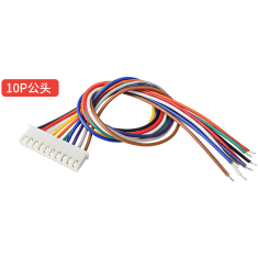 Conector XH 2,54 mm 10 pinos de uma extremidade com fio 1007 26 AWG 50 cm