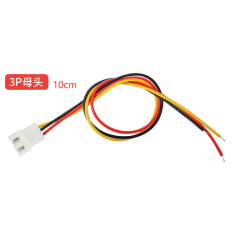 Conector f&ecirc;mea XH 2,54 mm 3 pinos com fio 1007 26 AWG 10 cm