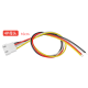 Conector f&ecirc;mea JST XH 2,54 mm 4 pinos, cabo 1007 26 AWG 10 cm - Thumb - 1