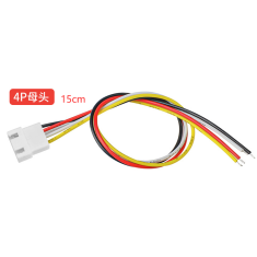Conector f&ecirc;mea XH 2,54 mm 4 pinos com cabo 1007 26 AWG de 15 cm