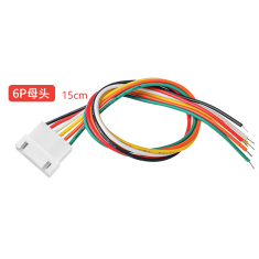 Conector f&ecirc;mea XH 2,54 mm 6 pinos com cabo 1007 26 AWG 15 cm